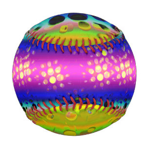 Colourful Abstract Pattern Baseball