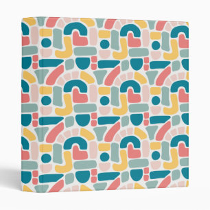 Colourful Abstract Pattern Binder
