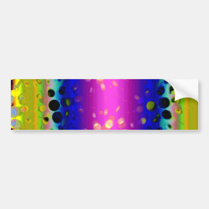 Colourful Abstract Pattern Bumper Sticker