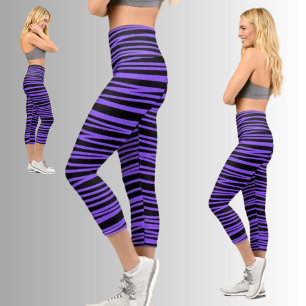 Colourful Abstract Pattern Capri Leggings