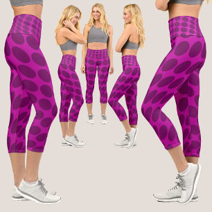Colourful Abstract Pattern Capri Leggings