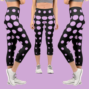Colourful Abstract Pattern Capri Leggings
