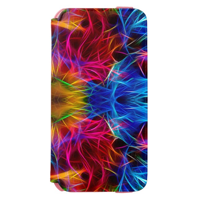 Colourful abstract Pattern Case Incipio iPhone Wallet Case (Folio Front)