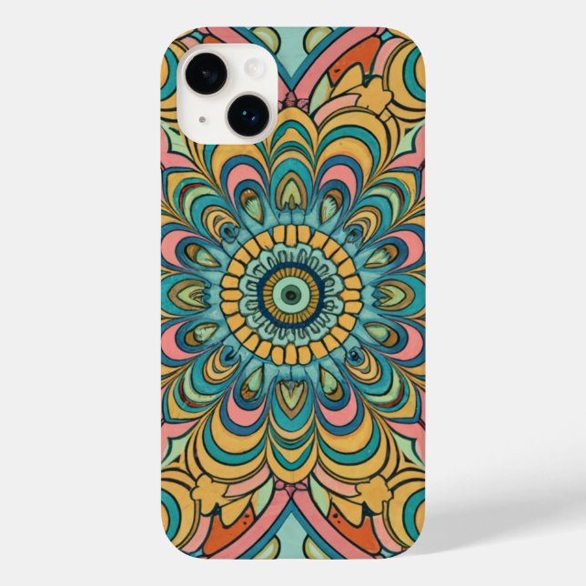 Colourful Abstract Pattern Case-Mate iPhone Case (Back)