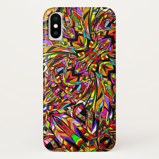 Colourful abstract pattern Case-Mate iPhone case (Back)