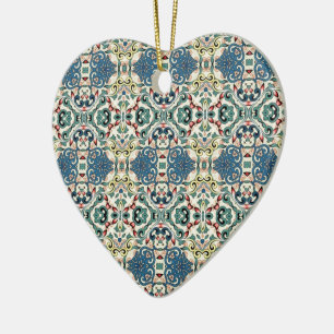 Colourful Abstract Pattern Ceramic Ornament