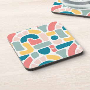Colourful Abstract Pattern Coaster