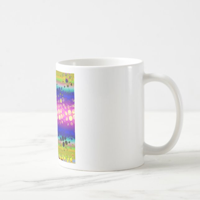 Colourful Abstract Pattern Coffee Mug (Right)