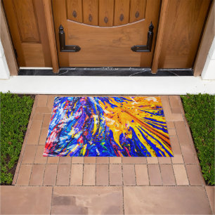 Colourful Abstract Pattern Doormat