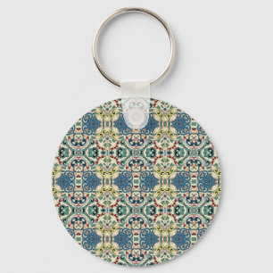 Colourful Abstract Pattern Keychain