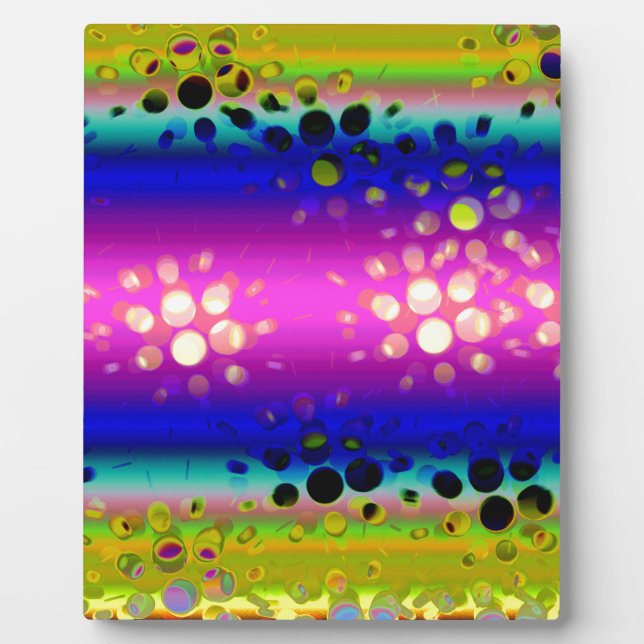 Colourful Abstract Pattern Plaque (Front)