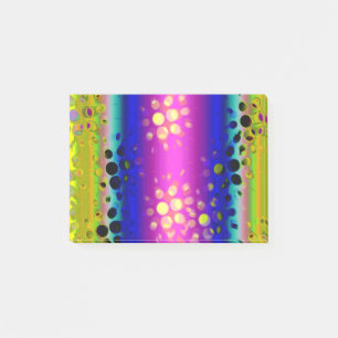 Colourful Abstract Pattern Post-it Notes
