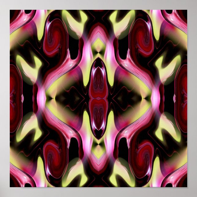 Colourful Abstract Pattern      Poster (Front)
