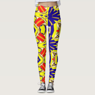 Colourful abstract pattern "Ratti_Creative_Arts"   Leggings