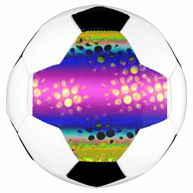 Colourful Abstract Pattern Soccer Ball (Front)