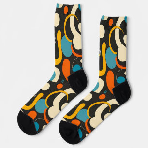 Colourful Abstract Pattern Socks