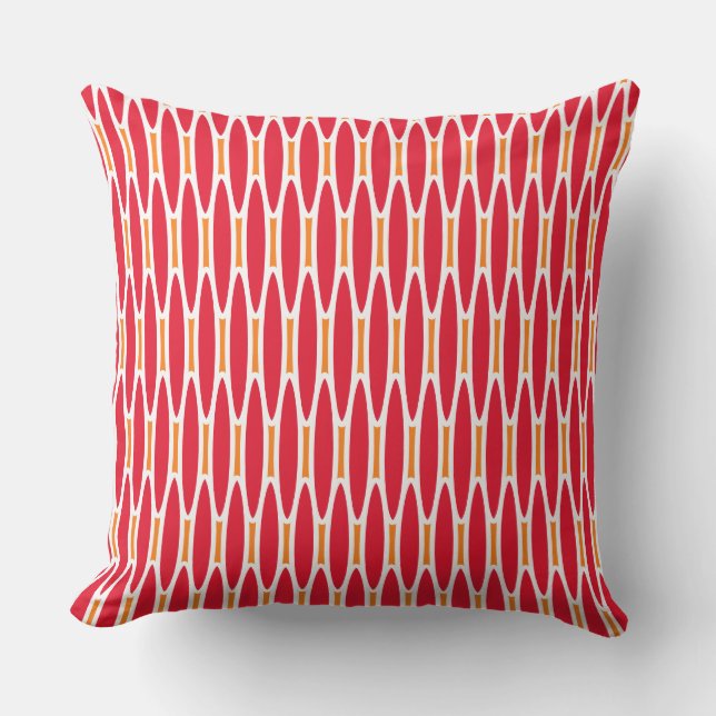 Colourful Abstract Pattern Summer Outdoor Pillow (Front)