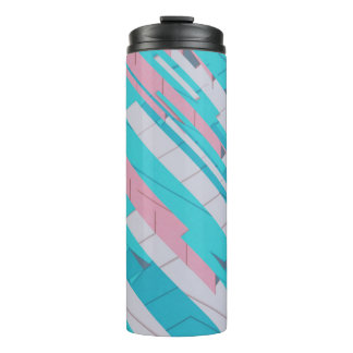 Colourful Abstract Pattern Thermal Tumbler