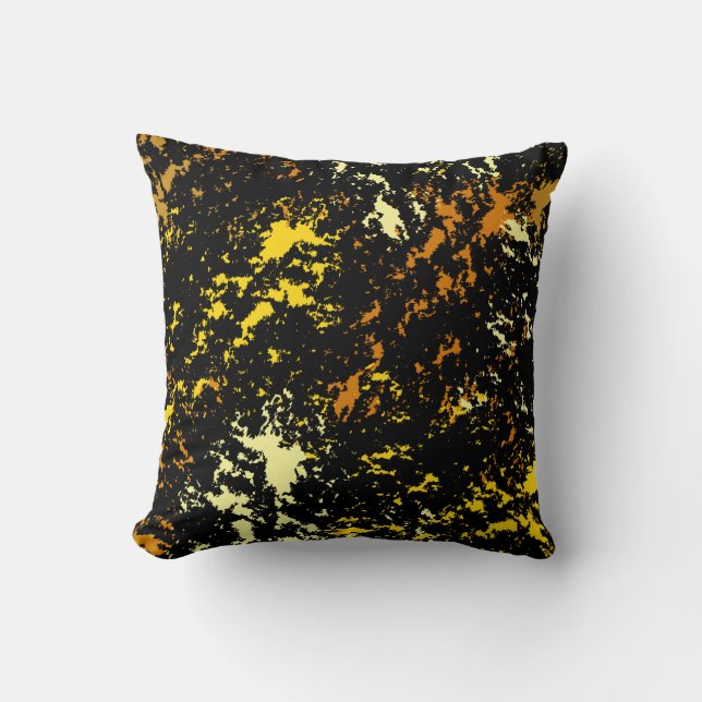 Colourful Abstract Pattern Throw Pillow (Front)