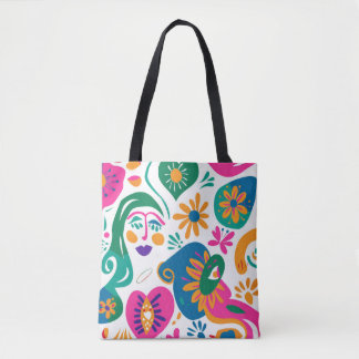 Colourful Abstract Pattern Tote Bag