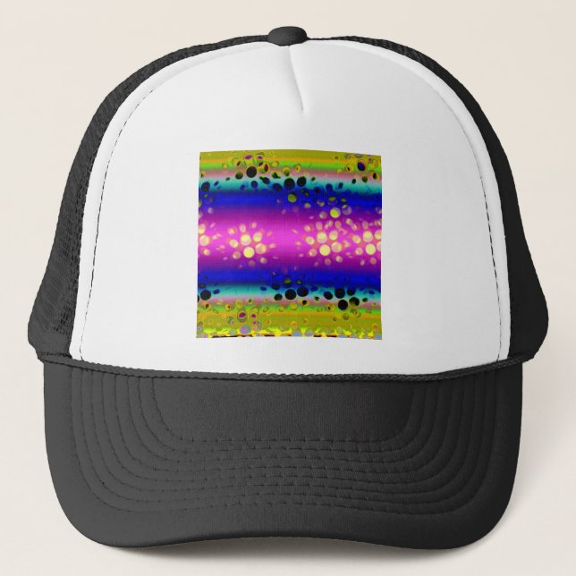 Colourful Abstract Pattern Trucker Hat (Front)