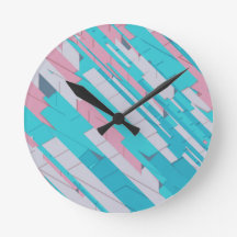 Colourful Abstract pattern Wall Clock
