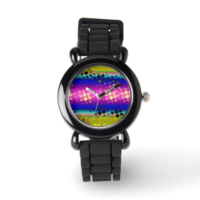 Colourful Abstract Pattern Watch (Front)