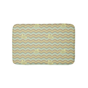 colourful abstract pattern, waves bath mat