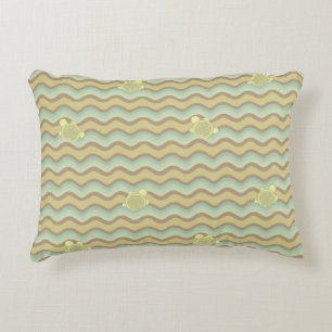 colourful abstract pattern, waves decorative pillow