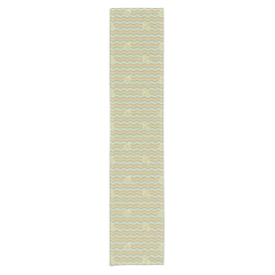 colourful abstract pattern, waves short table runner