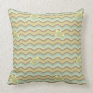 colourful abstract pattern, waves throw pillow