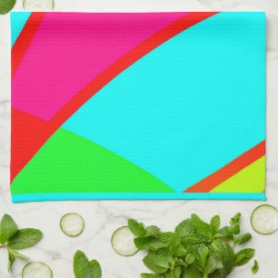 Colourful Abstract Patterns Art Kitchen Towel