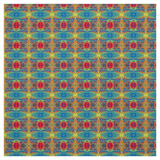 Colourful Abstract Patterns Fabric (Swatch)