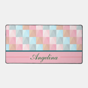 Colourful Abstract Personalized Desk Mat