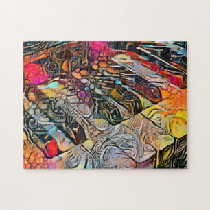 Colourful Abstract Piano   Hard Challenging Jigsaw Puzzle