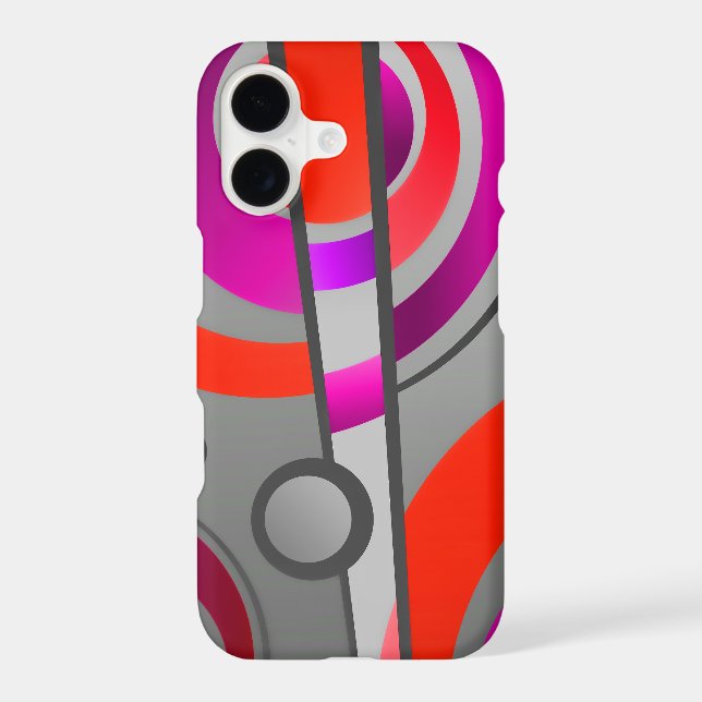 Colourful Abstract Pop Art Geometric Pattern (Back)