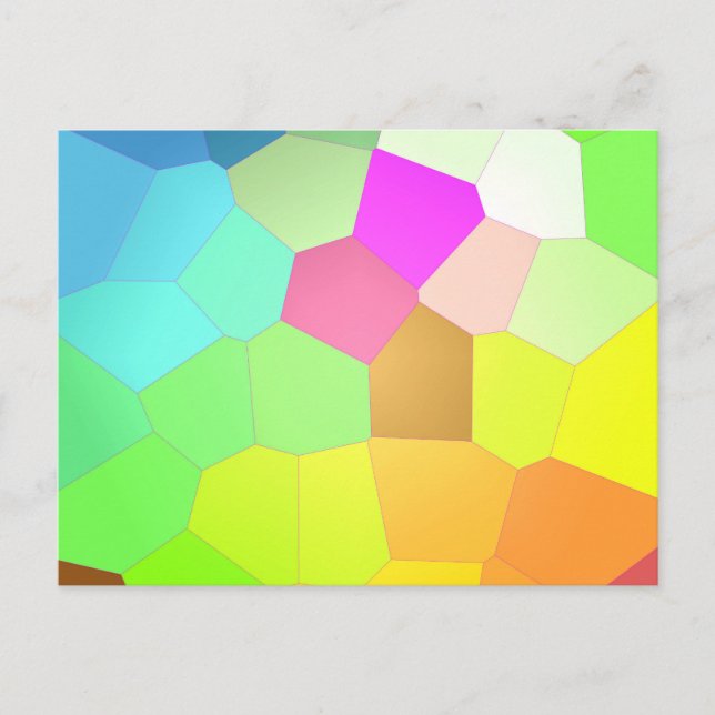 Colourful Abstract Postcard (Front)