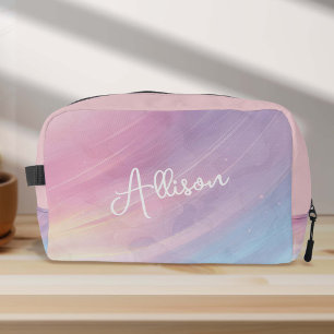 Colourful Abstract Rainbow Pattern, Pink Purple Ki Dopp Kit