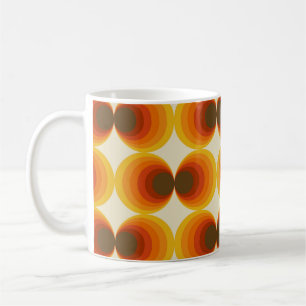 Colourful Abstract Retro Geometric Pattern Coffee Mug