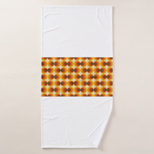 Colourful abstract retro seamless geometric patter bath towel