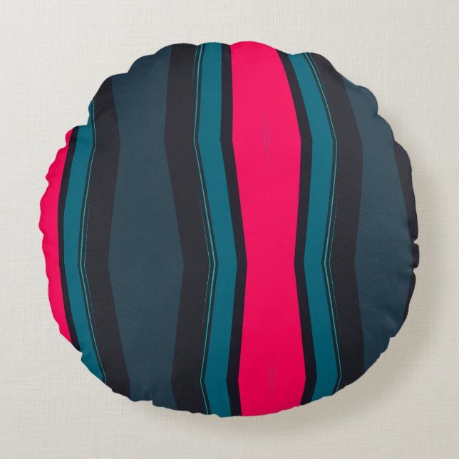 Colourful Abstract   Round Pillow (Front)