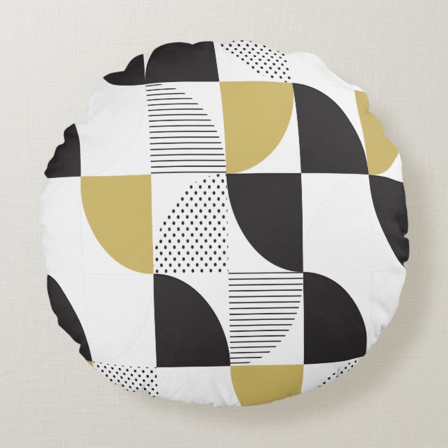 Colourful Abstract       Round Pillow (Front)