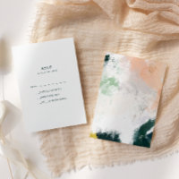 Colourful Abstract RSVP Card