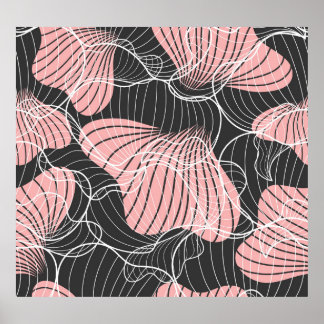 Colourful abstract, seamless artistic pattern. poster