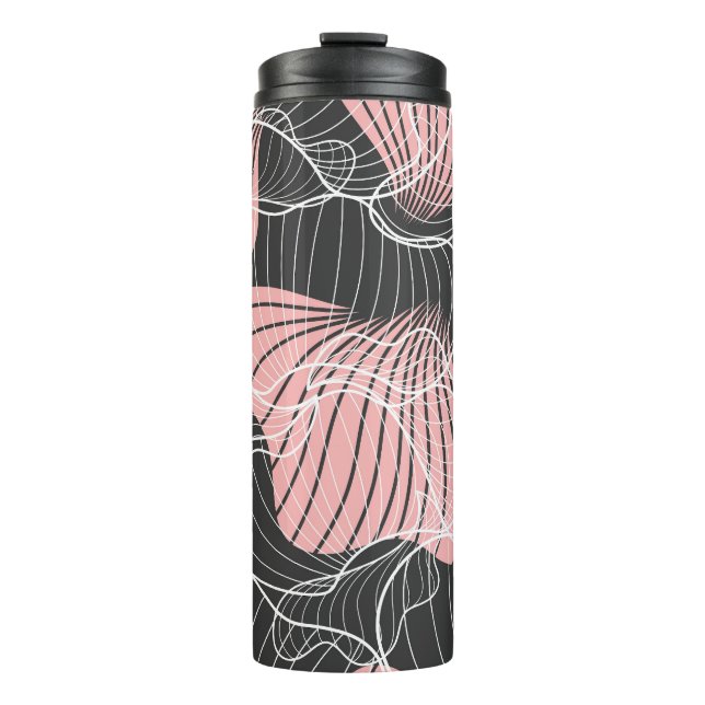 Colourful abstract, seamless artistic pattern. thermal tumbler (Front)