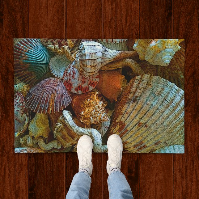 Colourful Abstract Seashells Doormat (Creator Uploaded)