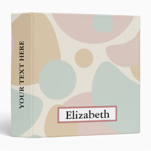 Colourful Abstract Shapes Binder