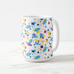 Colourful abstract shapes. coffee mug