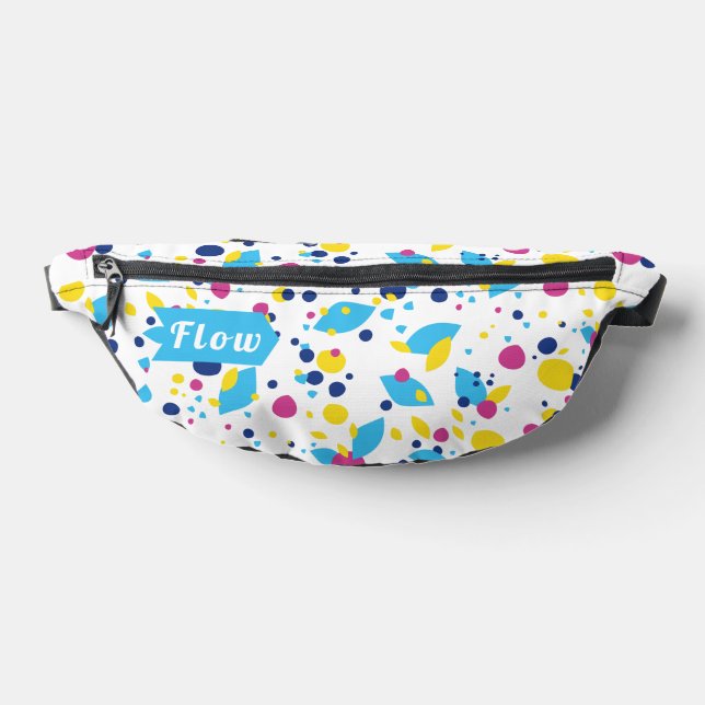 Colourful abstract shapes. fanny pack (Lay Down)