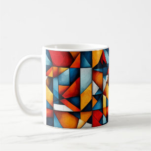 🎨 Colourful Abstract Shapes Modern Coffee Mug